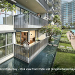 Kingsford Waterbay - Pool view from Patio unit (kingsfordwaterbaycondo.sg)